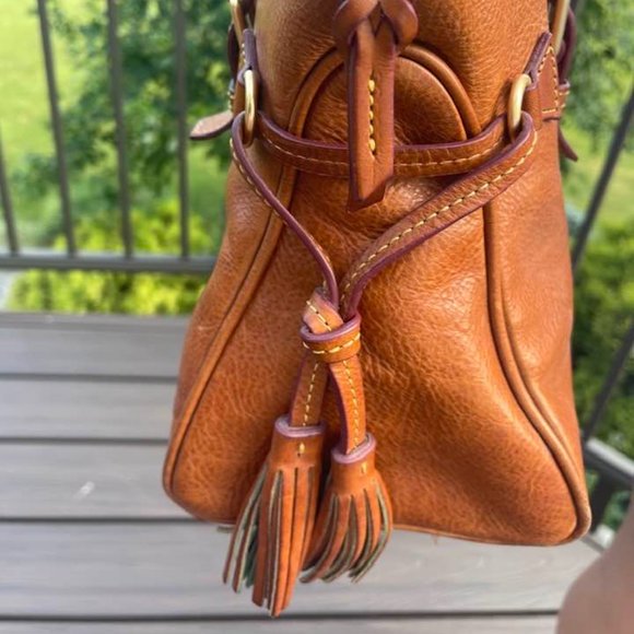 Dooney and Bourke Florentine Domed Buckle Satchel - Natural - Picture 5 of 16